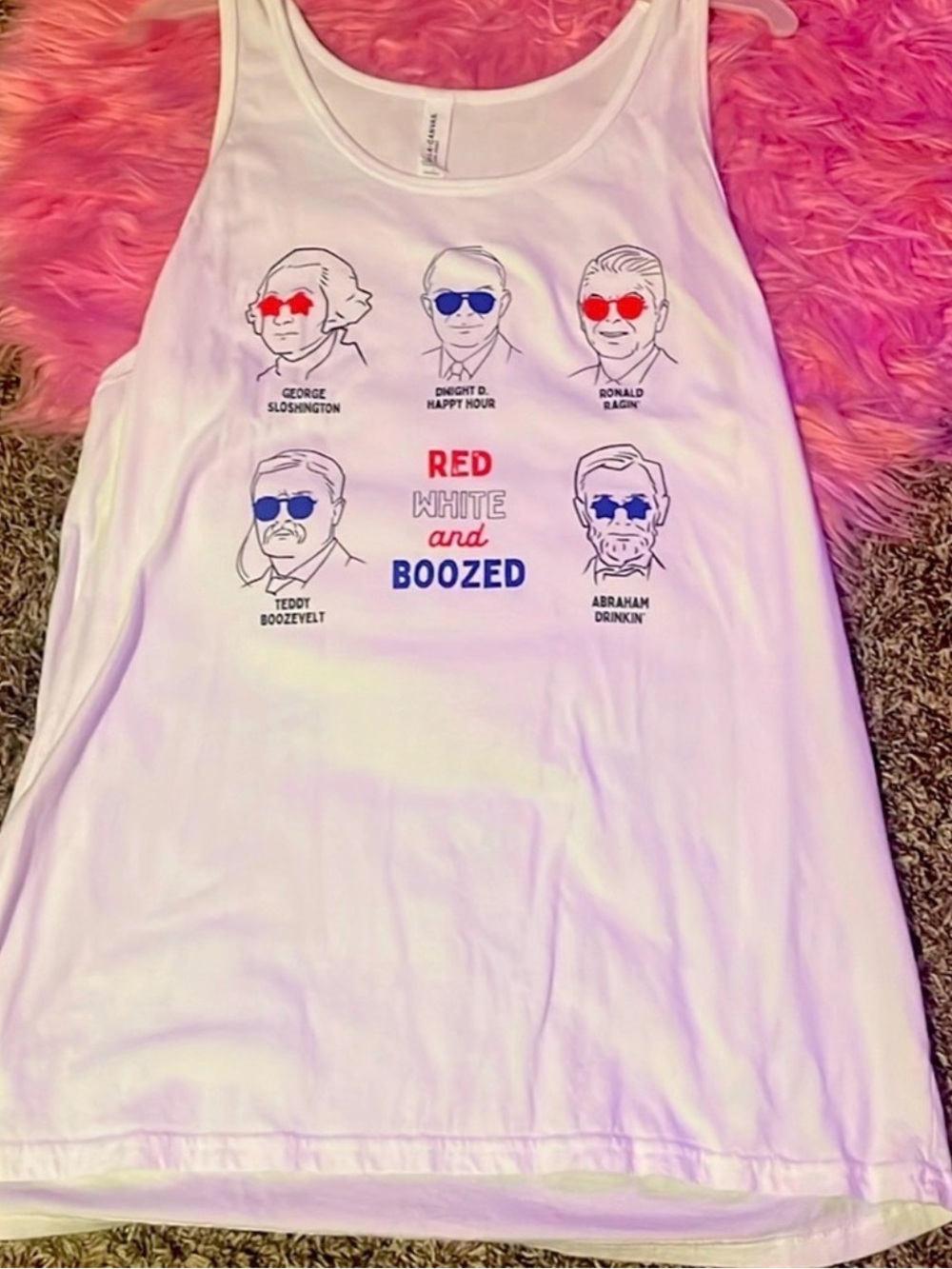 Bella canvas 4th of July size large tank worn one time! - Picture 2 of 4